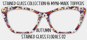 Autumn Stained Glass Florals 02