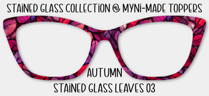 Autumn Stained Glass Leaves 03