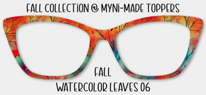 Fall Watercolor Leaves 06