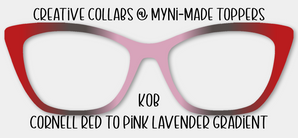 KOB Cornell Red to Pink Lavender Gradient
