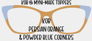 KOB Persian Orange Powder Blue Corners