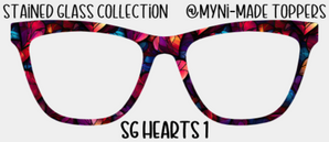 Stained Glass Hearts 1