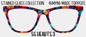 Stained Glass Hearts 3