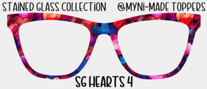 Stained Glass Hearts 4