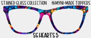 Stained Glass Hearts 5