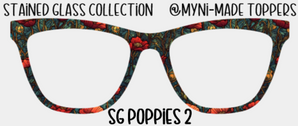 Stained Glass Poppies 2
