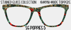 Stained Glass Poppies 5
