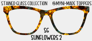 Stained Glass Sunflowers 2