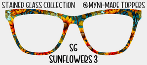 Stained Glass Sunflowers 3