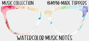 Watercolor Music Notes